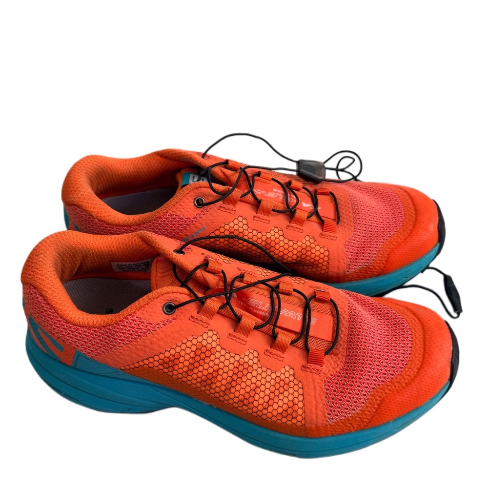 Women's Salomon XA Elevate Trail Running Shoe in Orange/blue